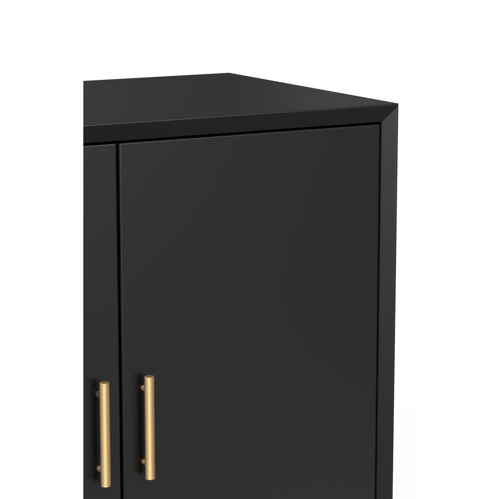 Flynn Small Bar Cabinet, Black