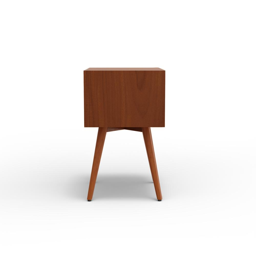 Flynn Small Nightstand, Acorn & White