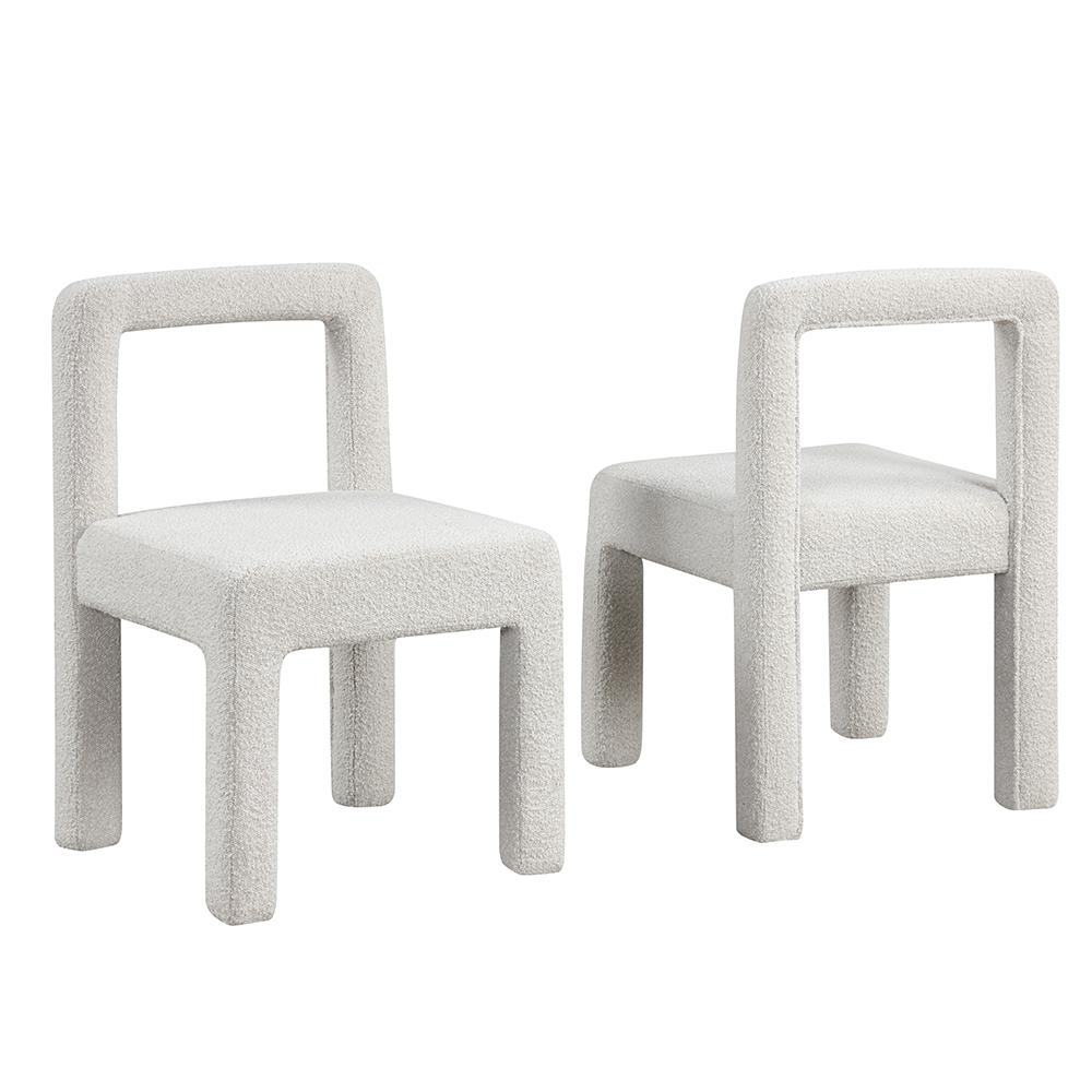 Falconer Cream Fabric Dining Chairs, Set of 2