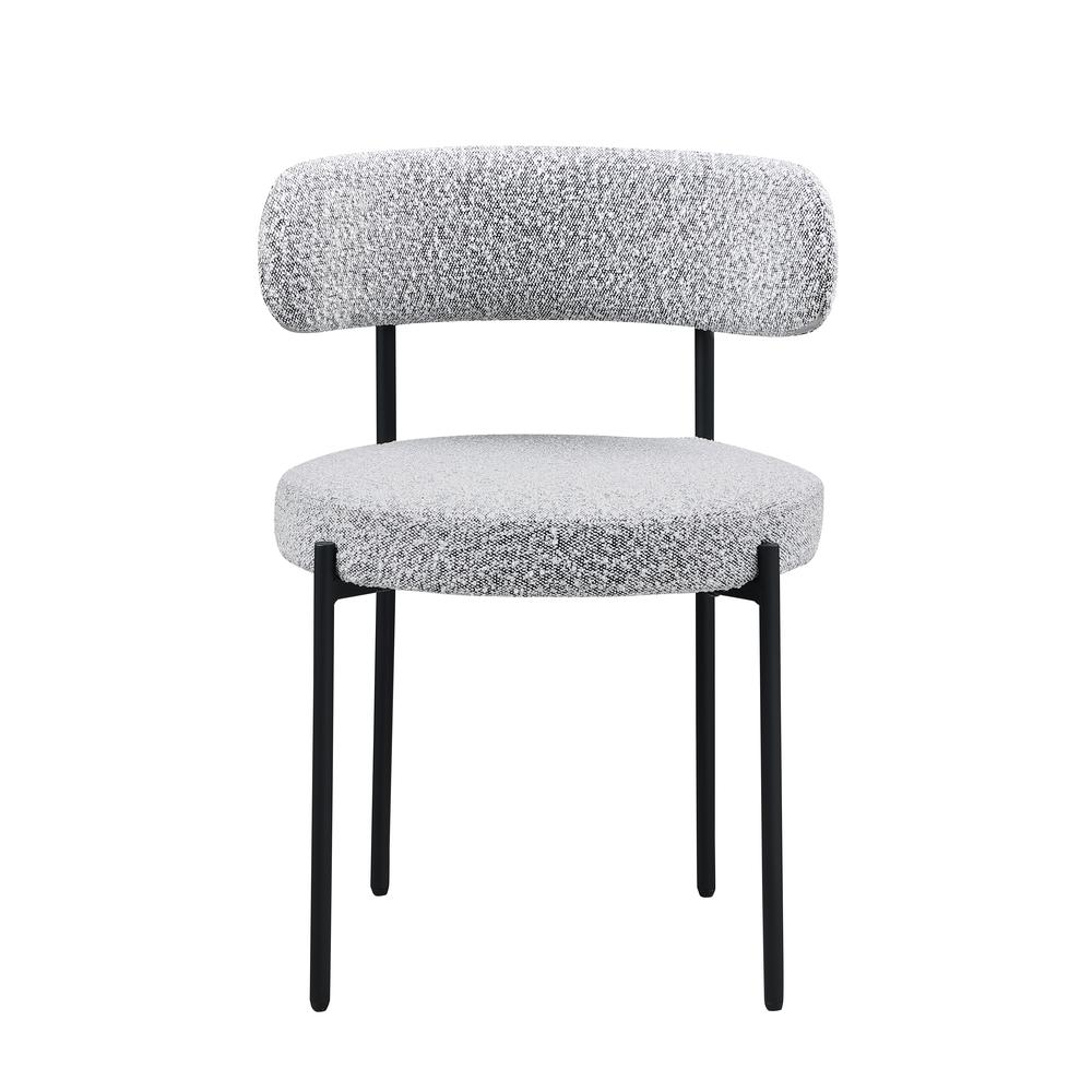 Drexel Boucle Fabric Gray Dining Chairs (Set of 2)