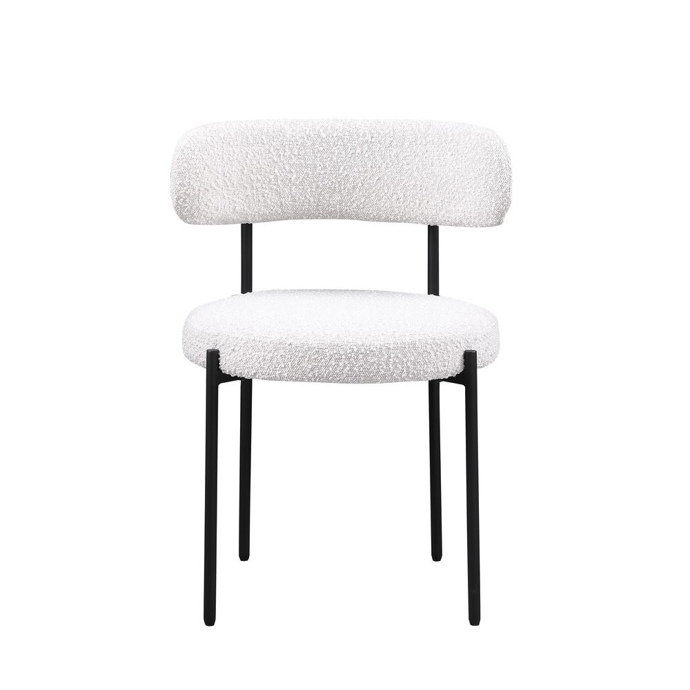 Drexel Boucle Fabric Cream Dining Chairs (Set of 2)