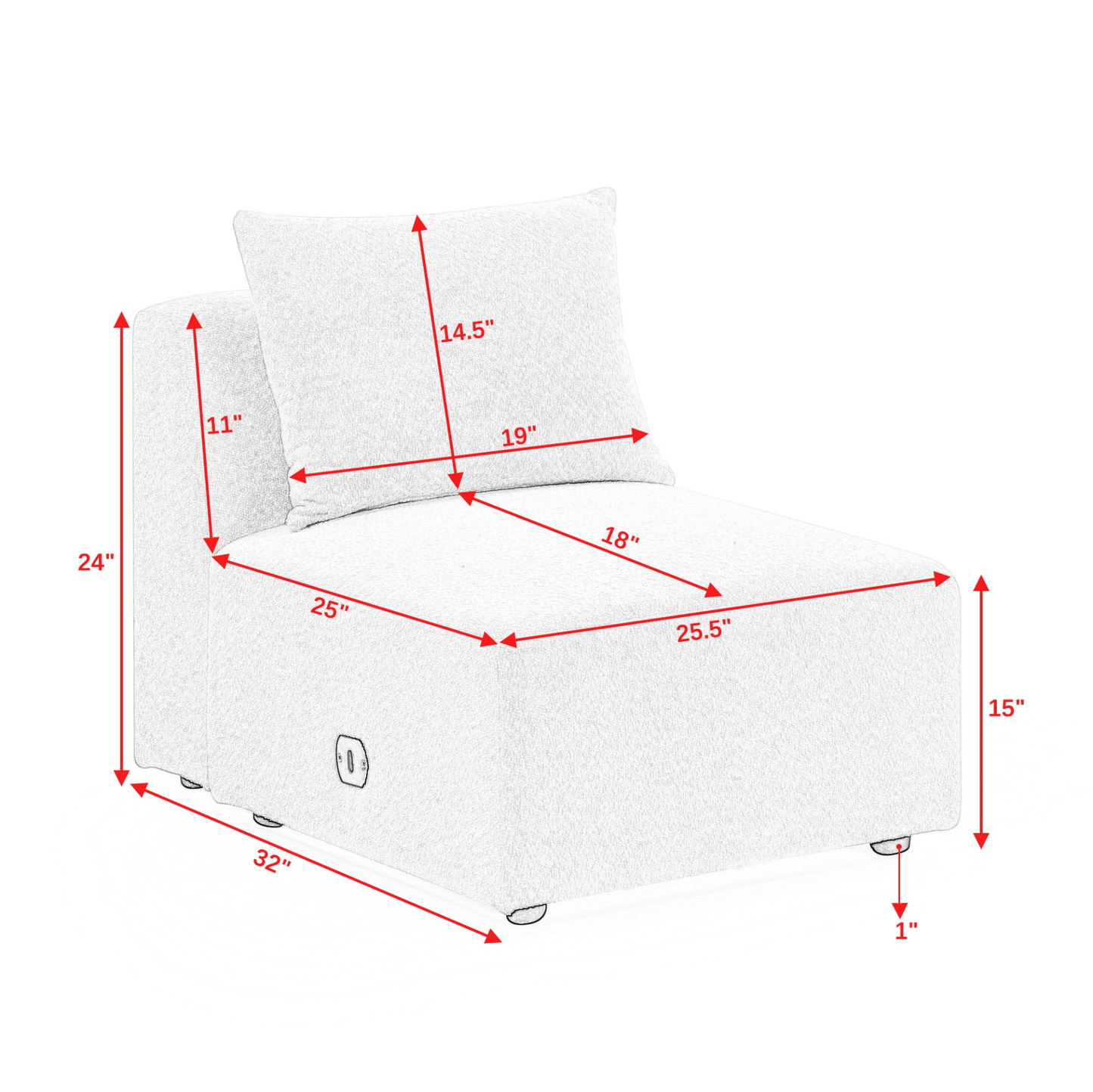 Nuala U-Shape Sectional Sofa