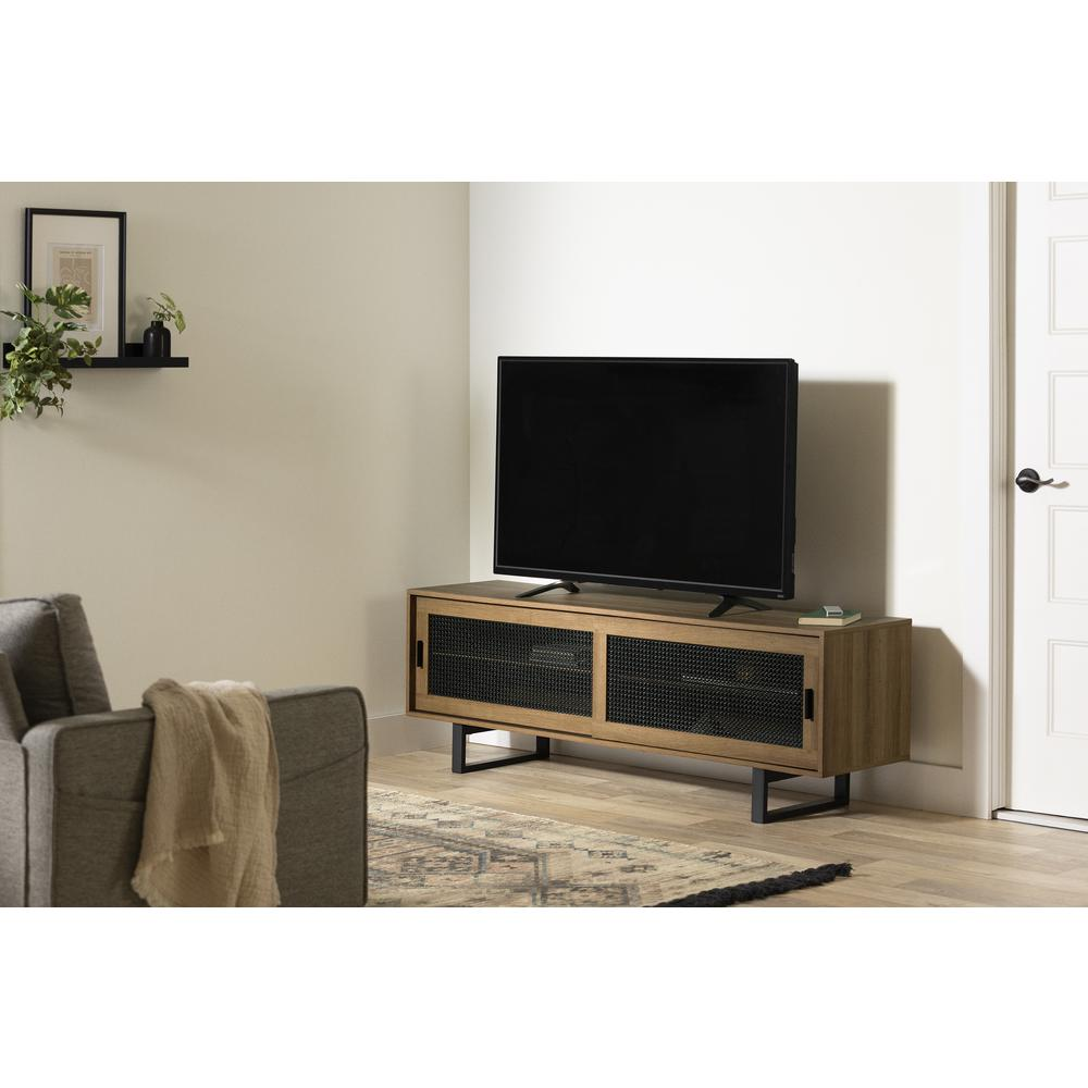 Balka TV Stand, Medium Oak