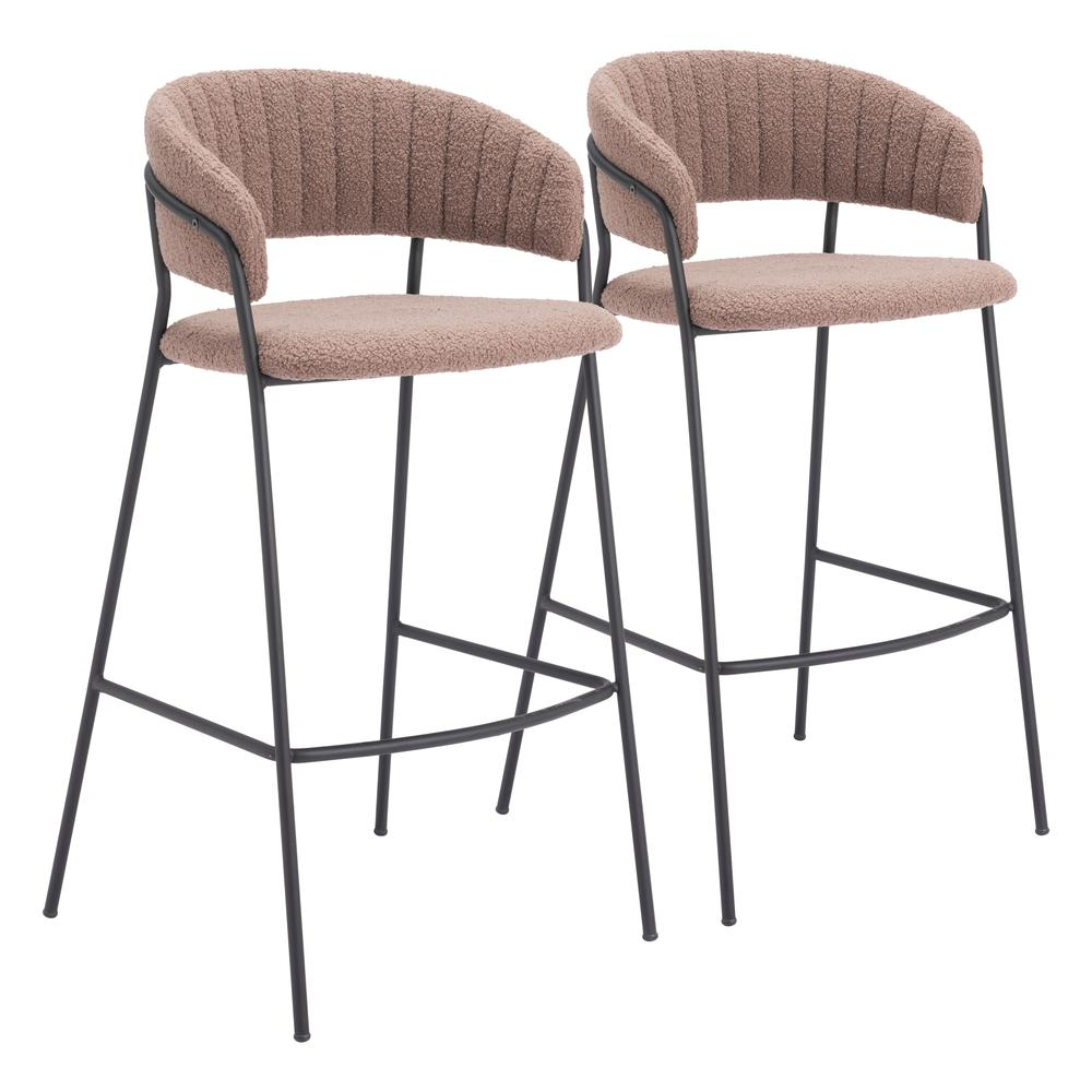 Josephine Barstool (Set of 2) Brown