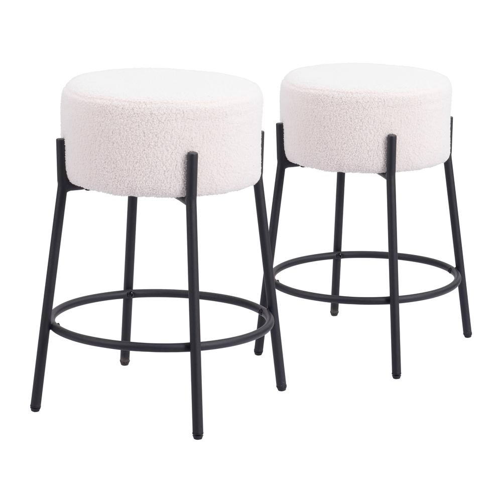 Blanche Counter Stool (Set of 2) Ivory