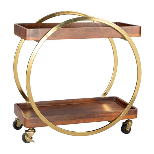 Arenas Bar Cart Brown