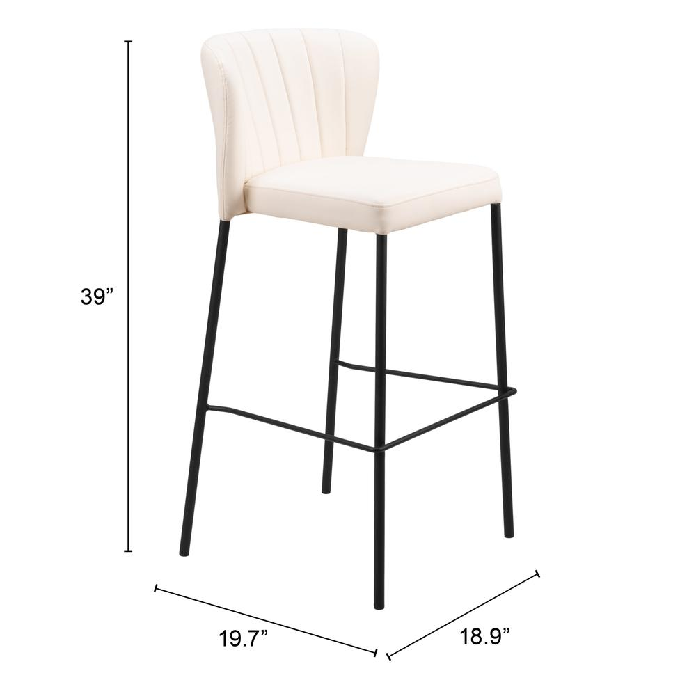 Linz Barstool (Set of 2) Cream