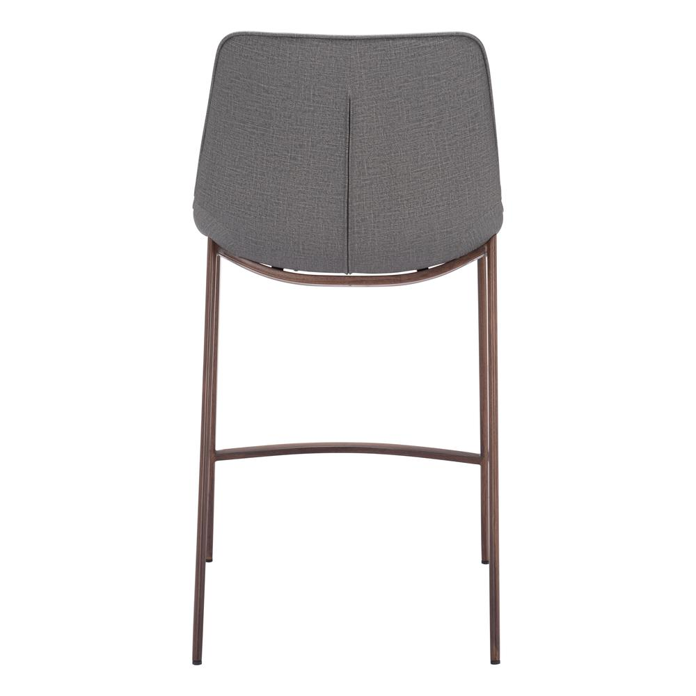 Magnus Counter Stool (Set of 2) Slate Gray & Walnut