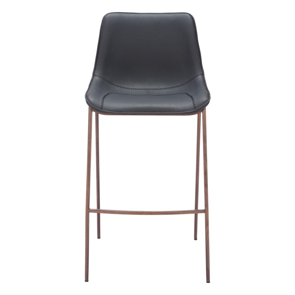 Magnus Barstool (Set of 2) Black & Walnut