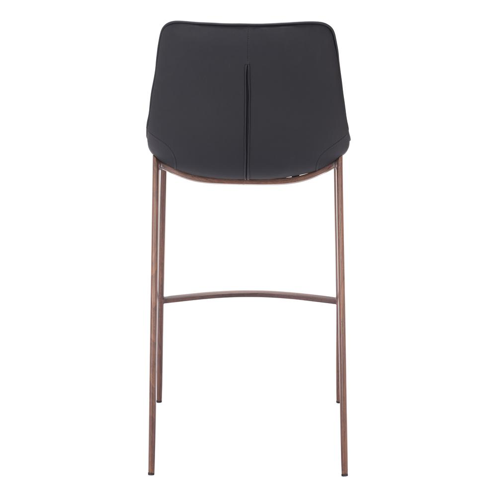 Magnus Barstool (Set of 2) Black & Walnut