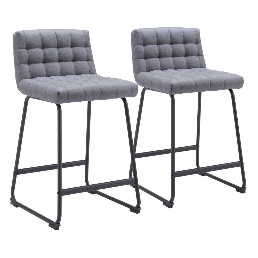 Pago Counter Stool (Set of 2) Gray