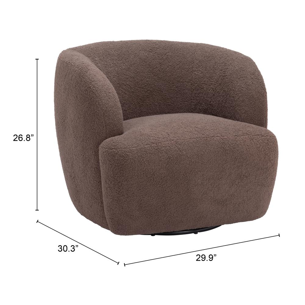 Govan Swivel Chair Brown