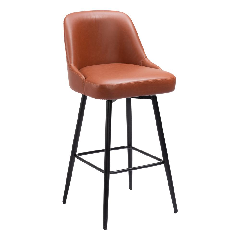 Keppel Swivel Barstool Brown