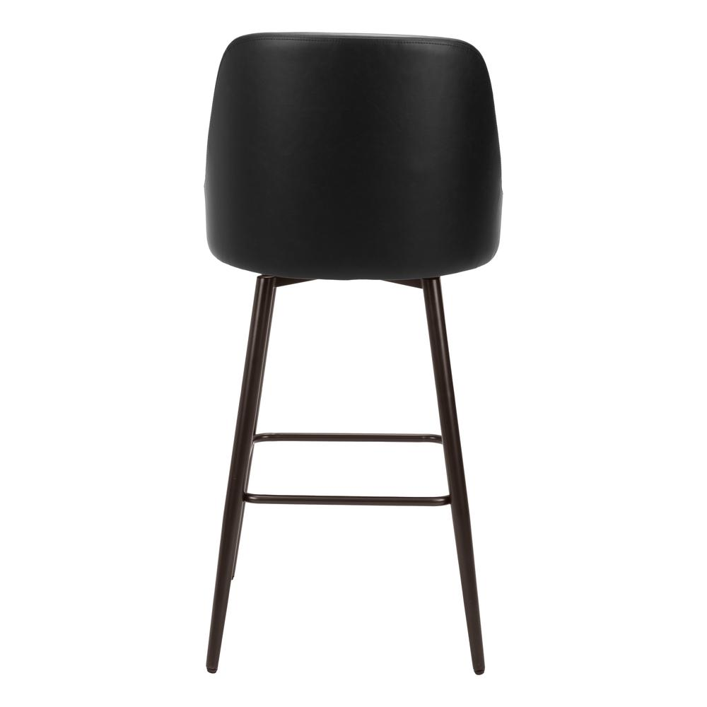 Keppel Swivel Barstool Black & Bronze