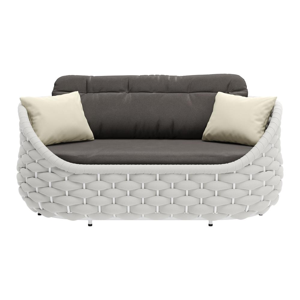 Coral Reef Loveseat Gray