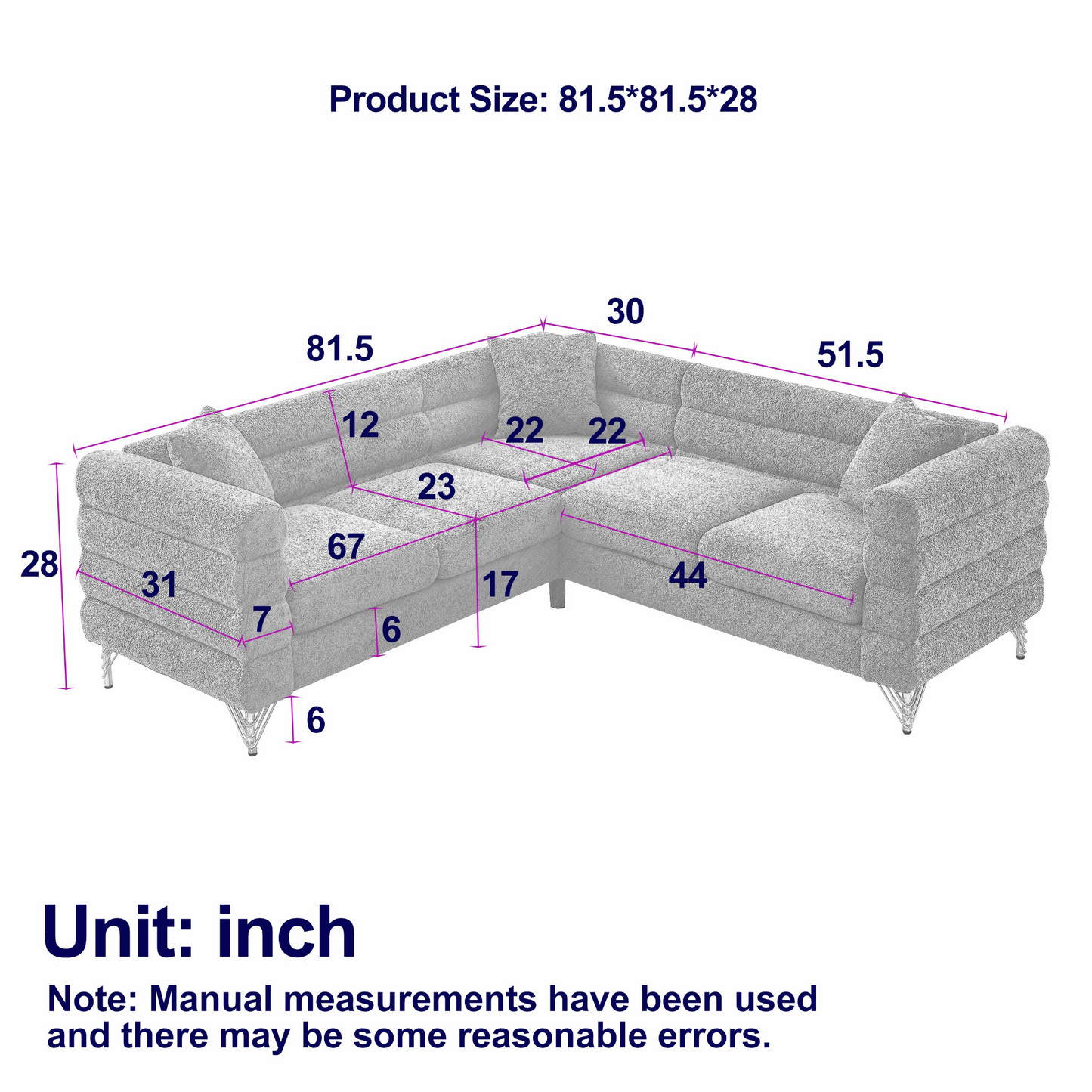 Sorcha L-Shaped Sofa, Green