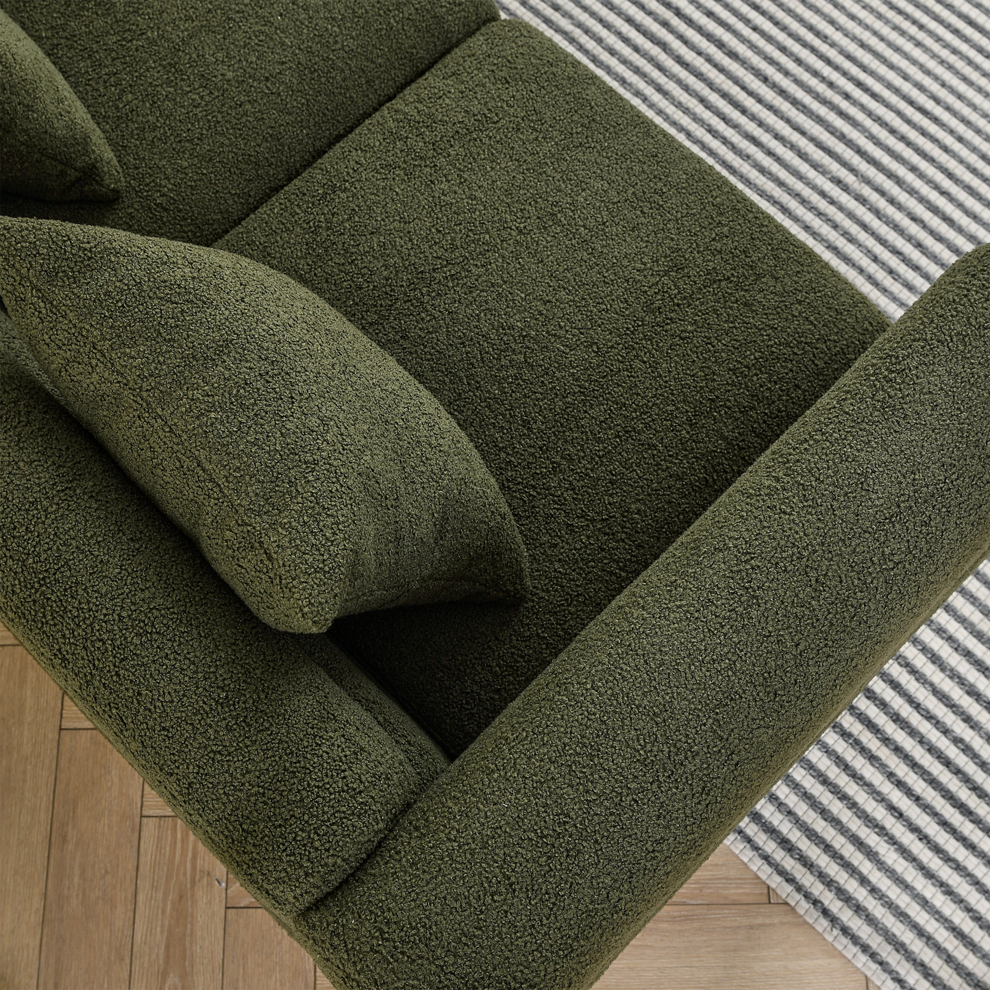 Sorcha L-Shaped Sofa, Green