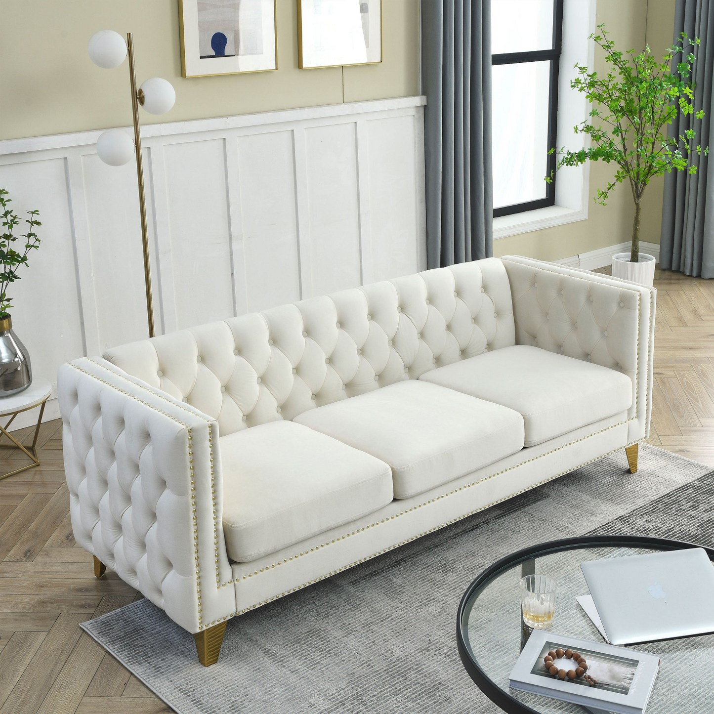 Weset Velvet Sofa