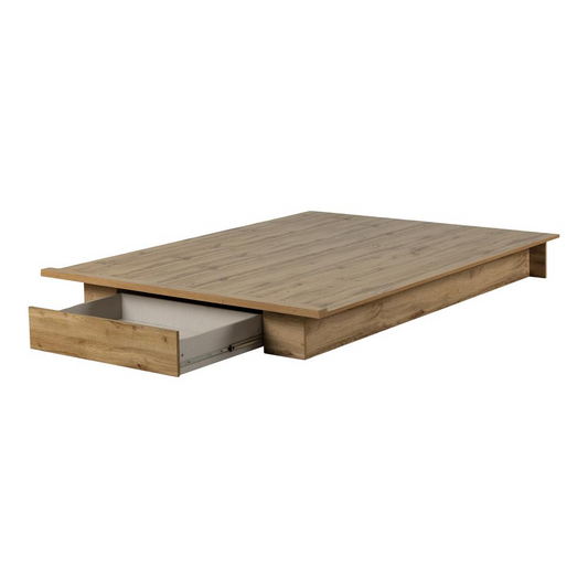 Musano Platform Bed, Nordik Oak