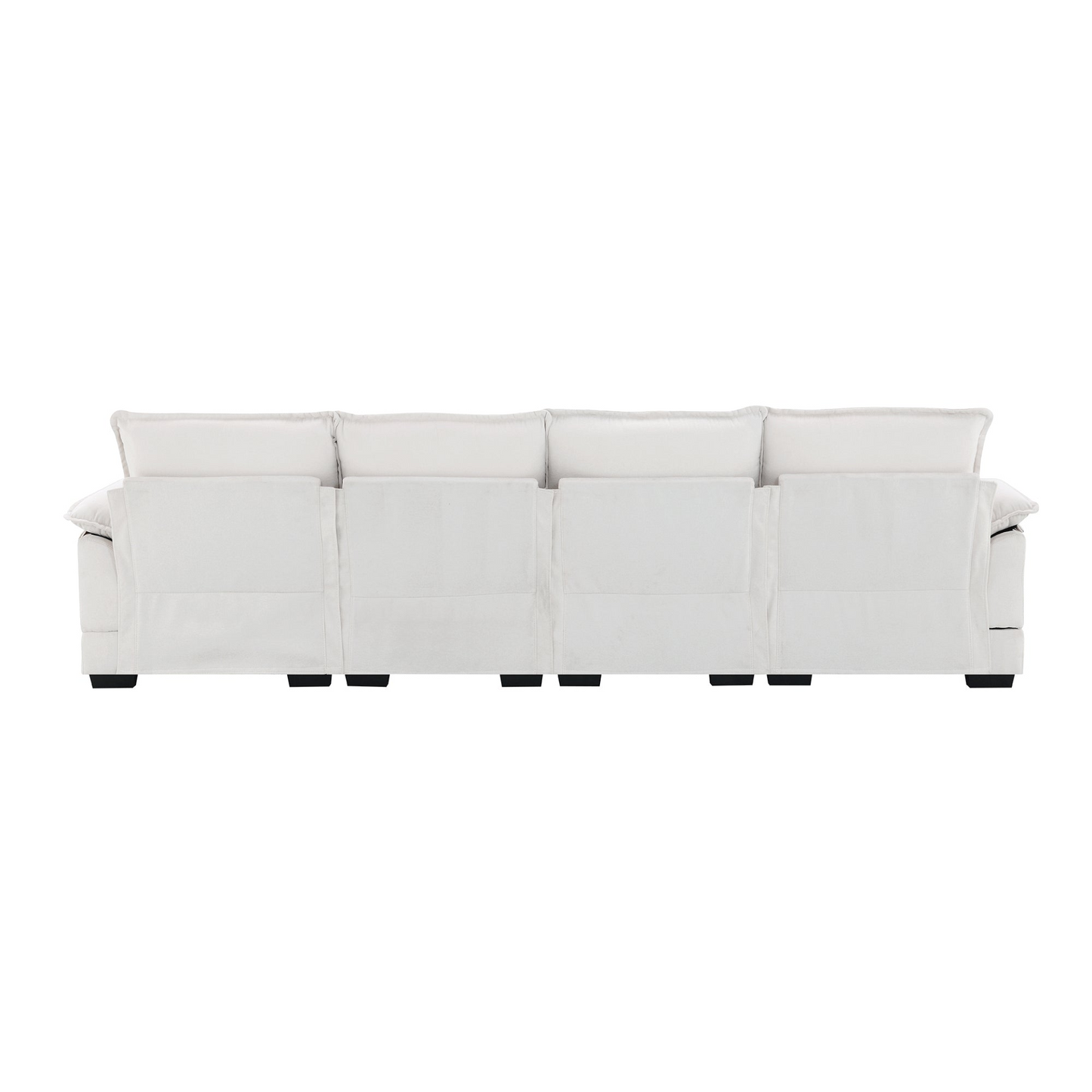 Mitch U-shaped Sectional Sofa with Waist Pillows