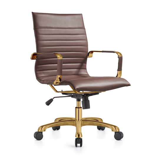 Harris Office Chair With Gold Frame