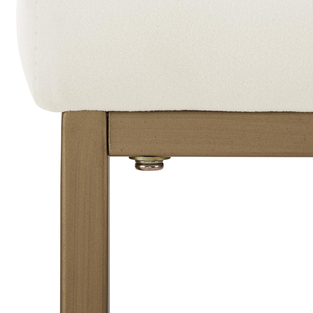 Harlowe 2Pc Counter Stool Set Creme/ Gold - 2 Stools