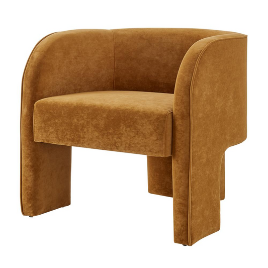 Matteo Velvet Accent Arm Chair