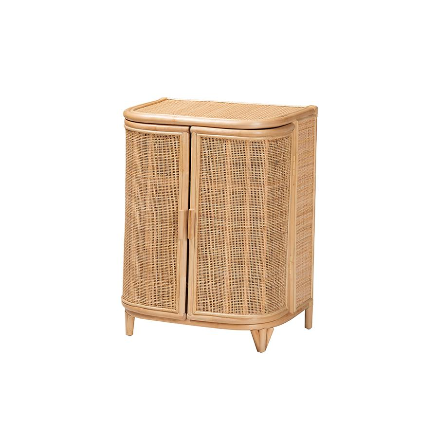 Yanka Bohemian Natural Rattan Storage Cabinet