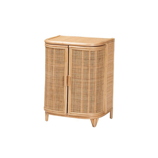 Yanka Bohemian Natural Rattan Storage Cabinet