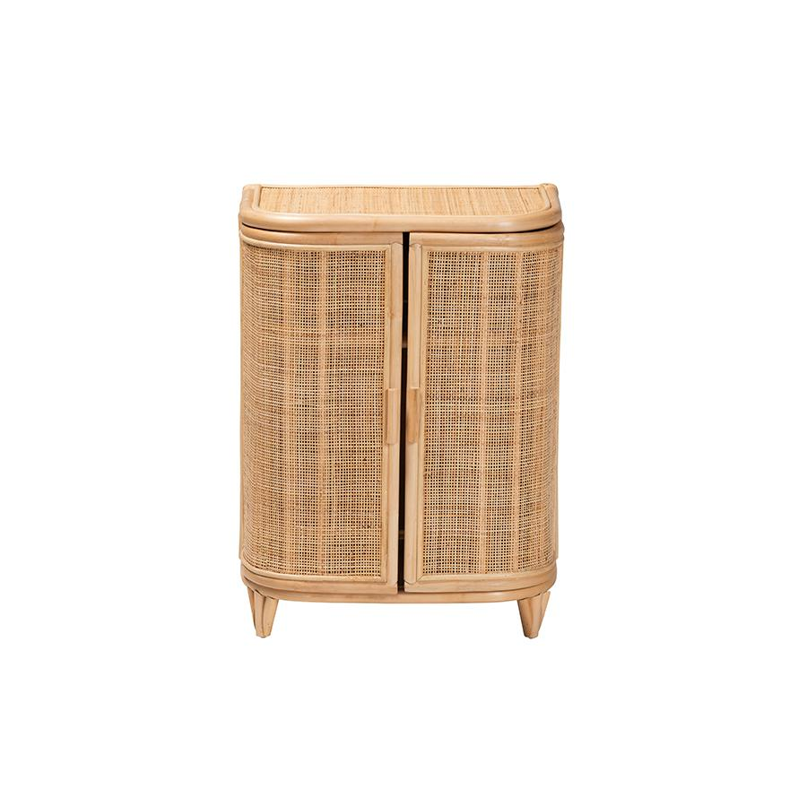 Yanka Bohemian Natural Rattan Storage Cabinet