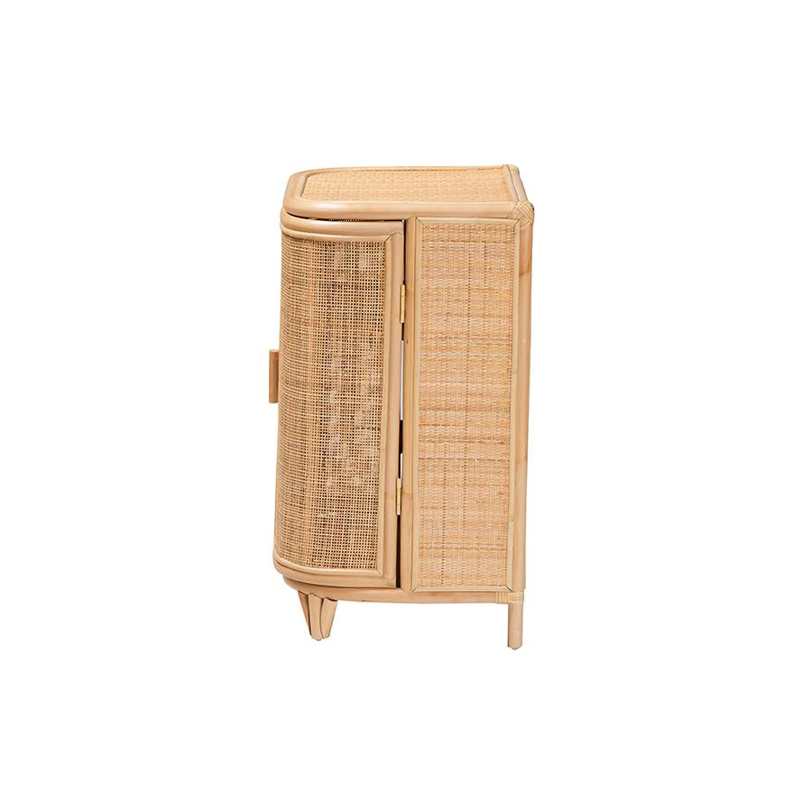 Yanka Bohemian Natural Rattan Storage Cabinet