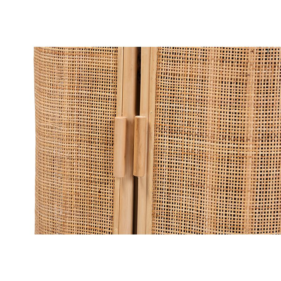 Yanka Bohemian Natural Rattan Storage Cabinet