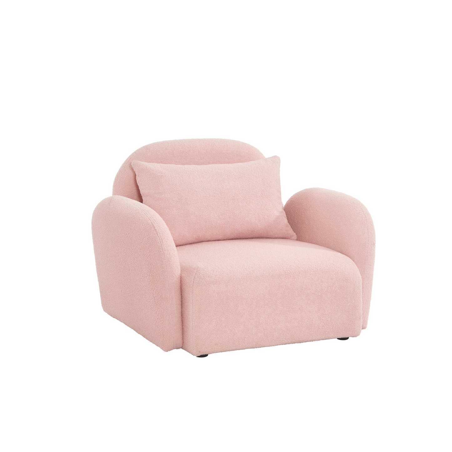 Joni Chair Teddy Fabric Pink