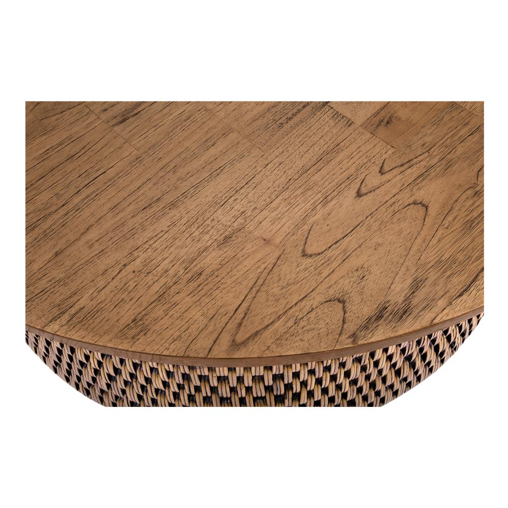 Kamari Rattan Coffee Table w/ Wood Top