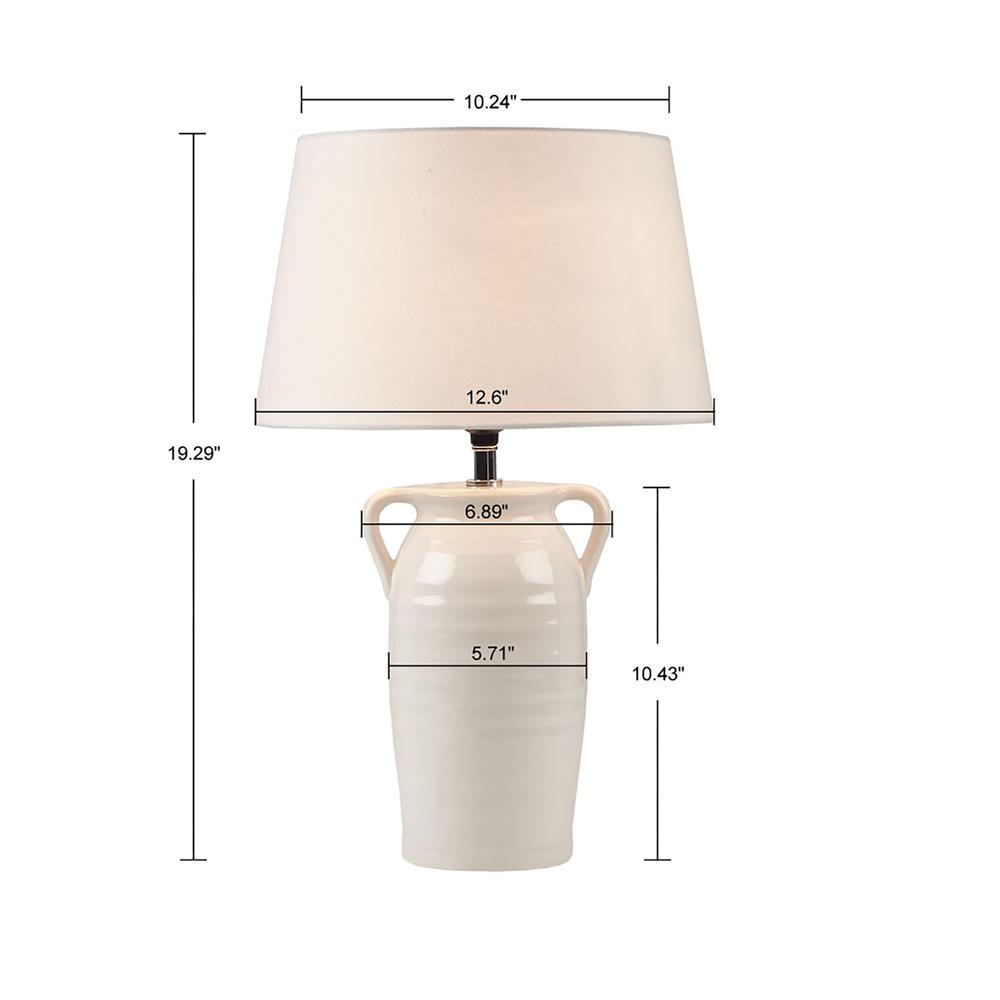 Alia Ceramic Table Lamp with Handles