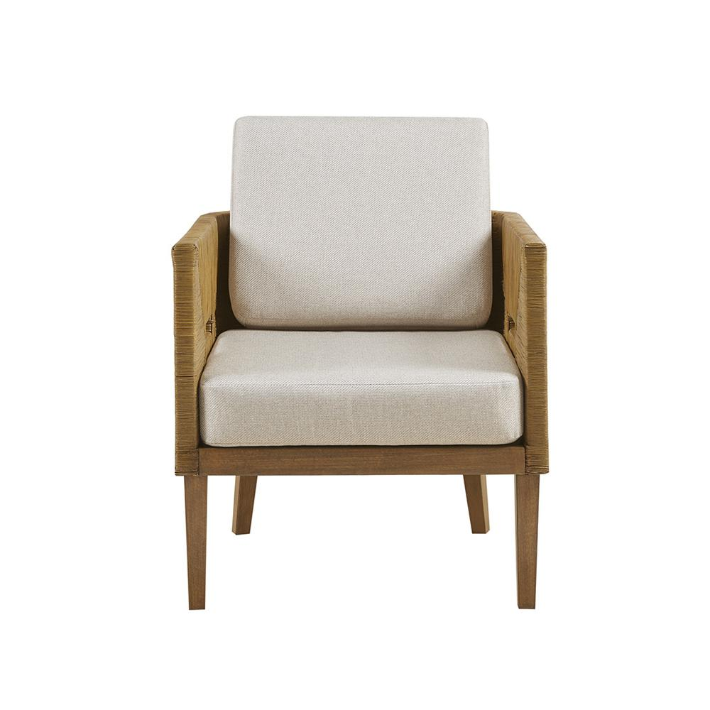 Blake Handcrafted Rattan Upholstered Accent Chair