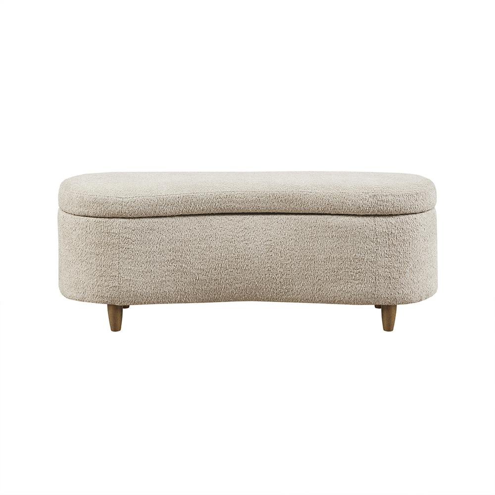 Beala Boucle Flip Top Storage Bench