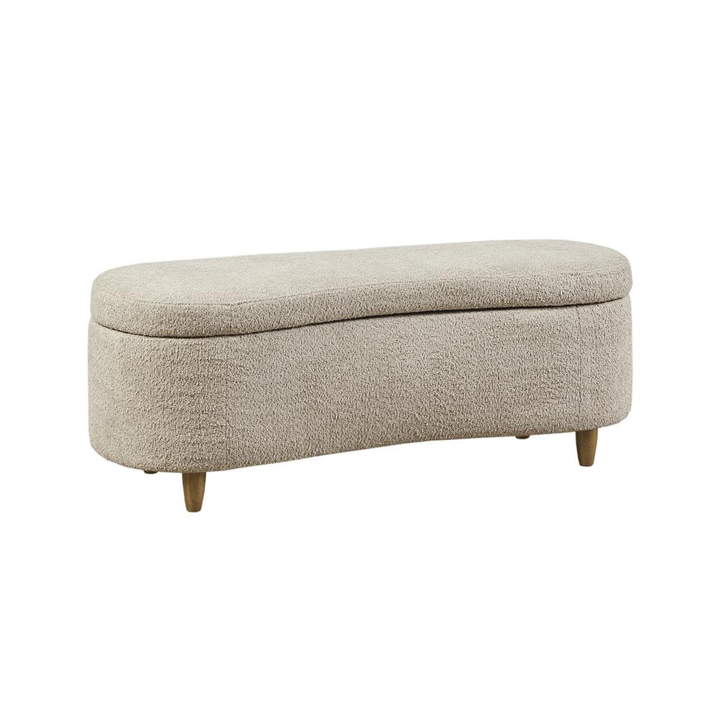 Beala Boucle Flip Top Storage Bench