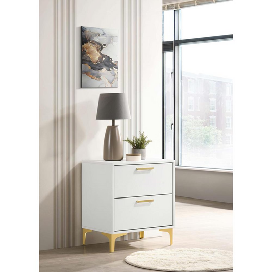 Kendall 2-drawer Nightstand White