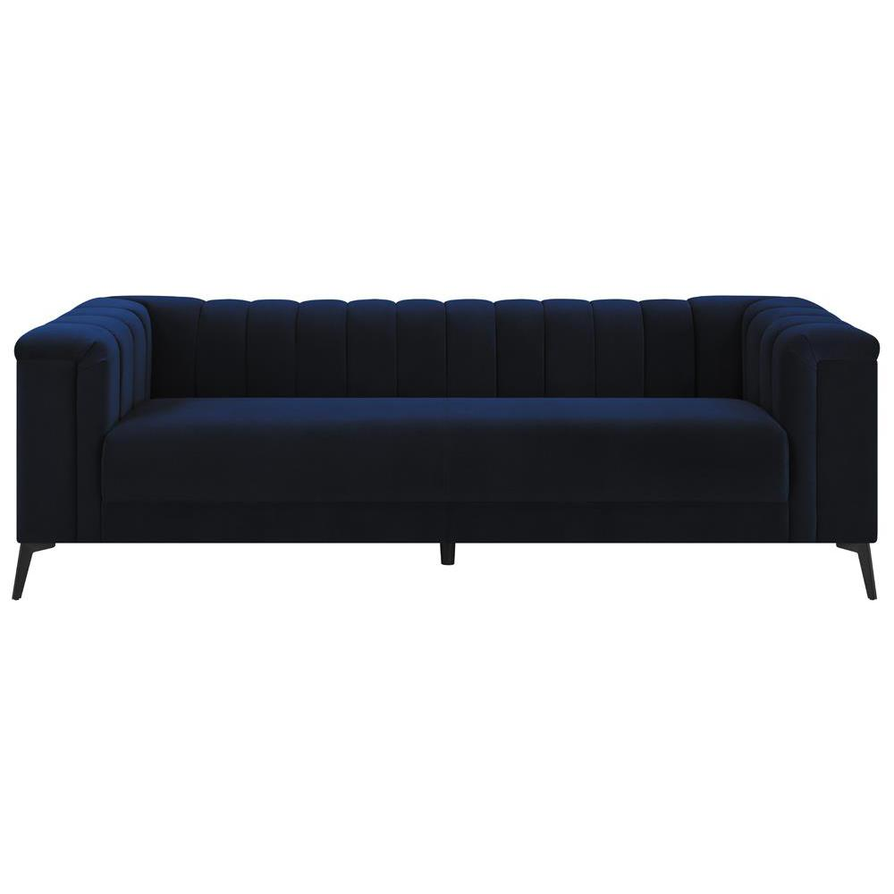 Chalet Tuxedo Arm Sofa Blue