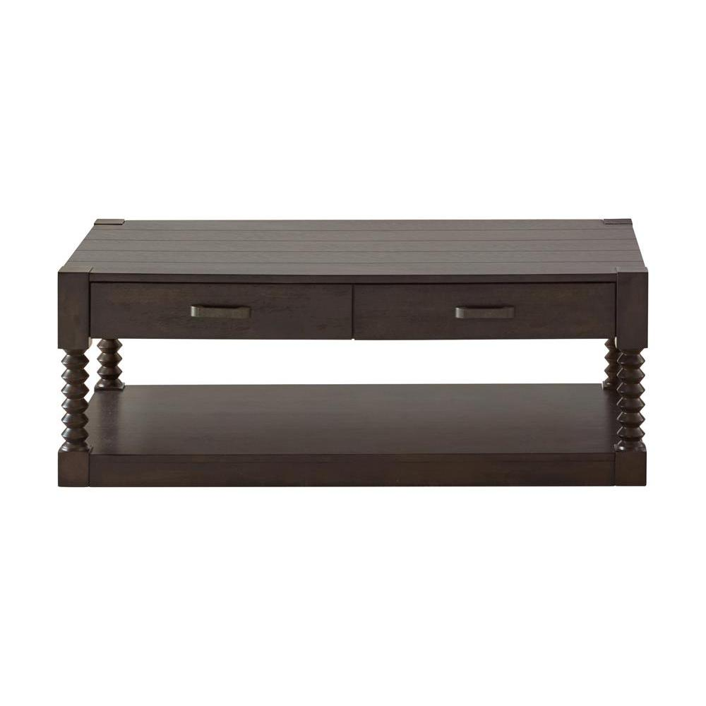 Meredith 2-drawer Coffee Table Coffee Bean