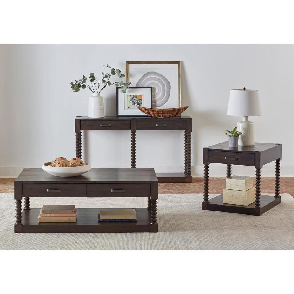 Meredith 2-drawer Coffee Table Coffee Bean