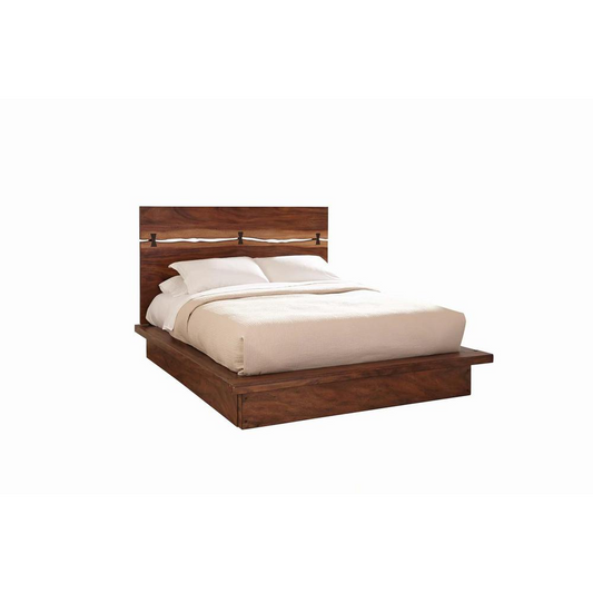 Winslow California King Bed Smokey Walnut and Coffee Bean