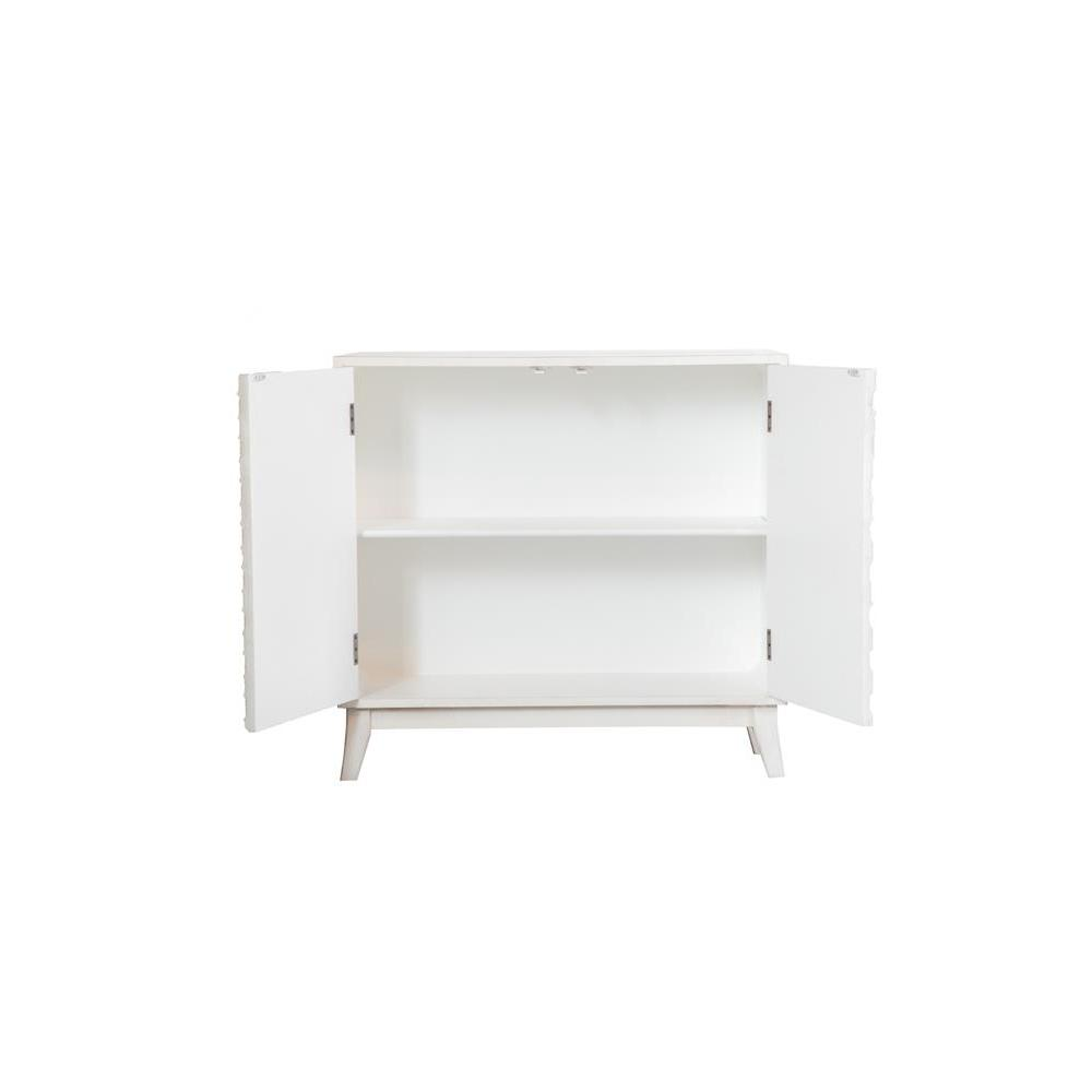 Gambon Rectangular 2-door Accent Cabinet White