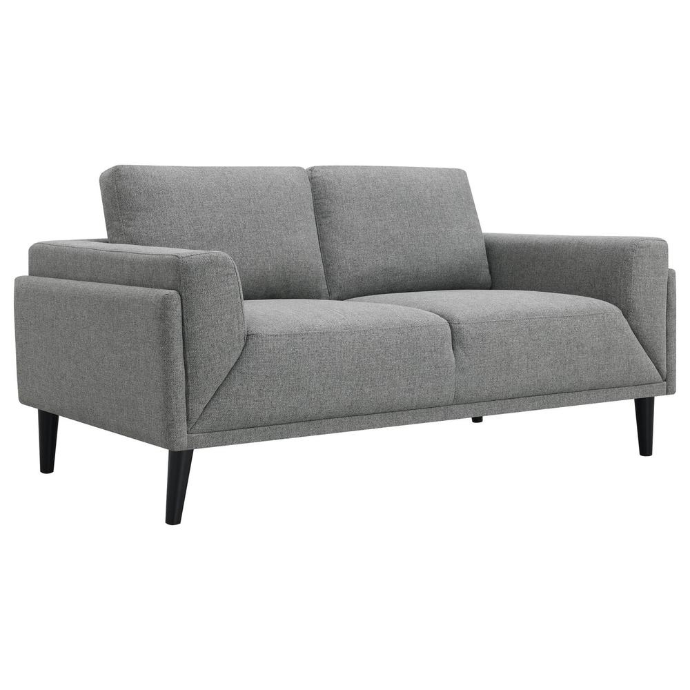 Rilynn 3-piece Upholstered Track Arms Sofa Set Grey