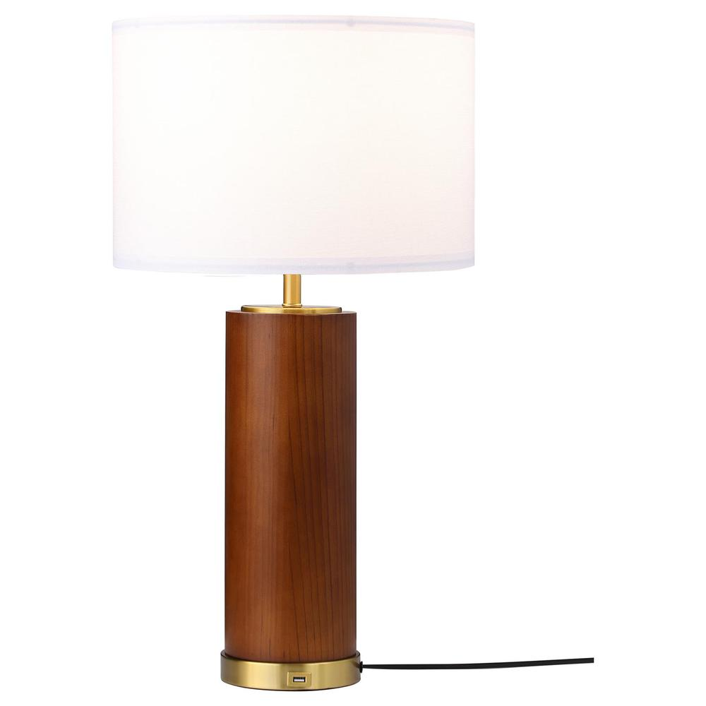 Aziel Table Lamp Cappuccino and Gold