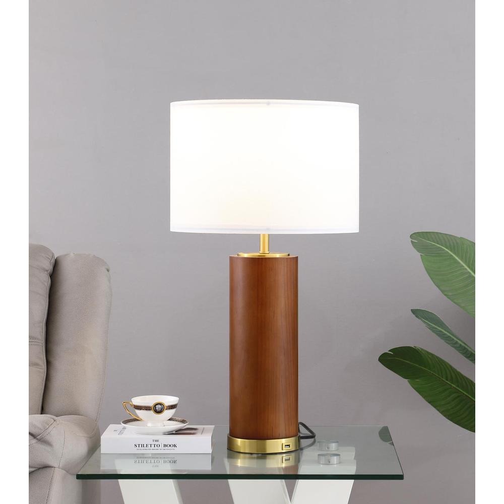 Aziel Table Lamp Cappuccino and Gold