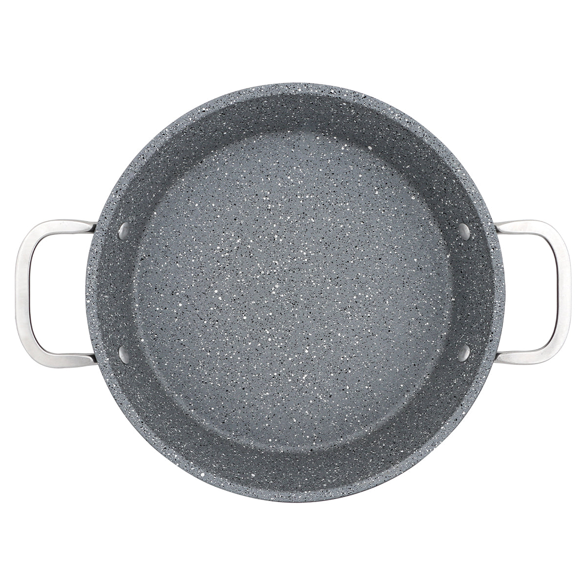 Serenk Excellence Granite Egg Pan with Glass Lid, 22 cm