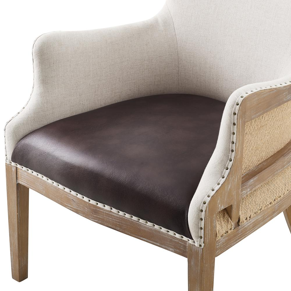 George Two Tone Wingback Accent Chair