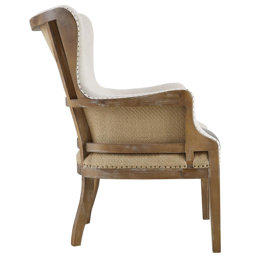 George Two Tone Wingback Accent Chair